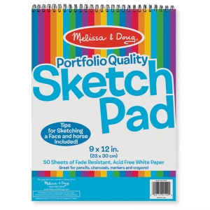 Quality Spiral-bound Sketch Pad (9x12)