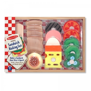 Sandwich-Making Wooden Play Food Set