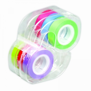 REMOVABLE HIGHLIGHTER TAPE 1 ROLL  EACH OF SIX COLORS