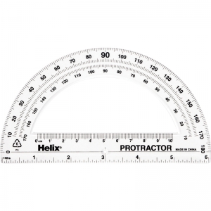 180 Degree Standard Protractor 6in 