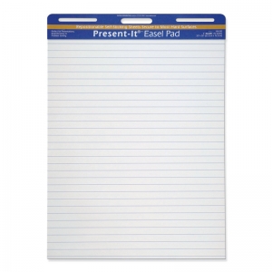 The Presentit Easel Pad, Selfadhesive, White, 25 X 30, 25 Sheets