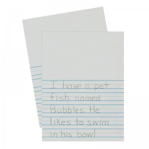 Newsprint Handwriting Paper, Picture Story, 7/8" x 7/16" x 7/16" Ruled Short, 9" x 12", 500 Sheets