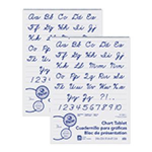 (2 EA) CHART TABLET 24X32 1IN RULED 25 PER PK