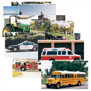 Vehicles Real Life Learning Poster Card Set, Set Of 14