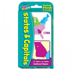 States & Capitals Pocket Flash Cards