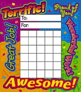 (6 EA) INCENTIVE PAD REWARD WORDS 