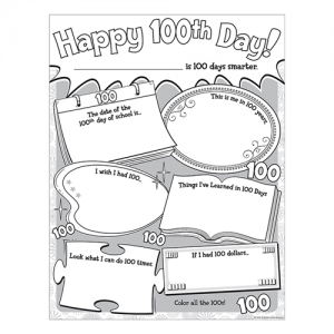 (2 Pk) Happy 100th Day Poster Pk