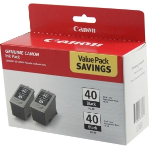 Canon (PG-40) Black Ink Cartridge Twin Pack (2 Pack of OEM# 0615B002)