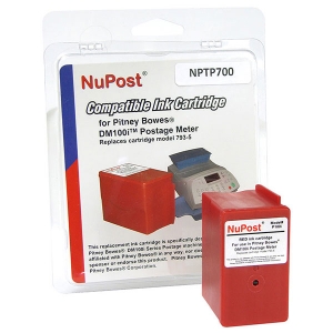 NuPost Non-OEM New Build Red Postage Meter Ink Cartridge (Alternative for Pitney Bowes 793-5) (3000 Yield)