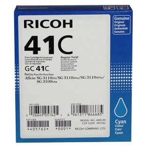 Ricoh Cyan Ink Cartridge (2,200 Yield) (Type GC41C)