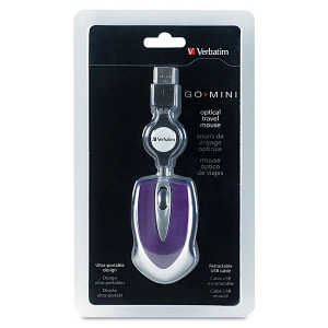 Verbatim Optical Mini Travel Mouse (Purple)