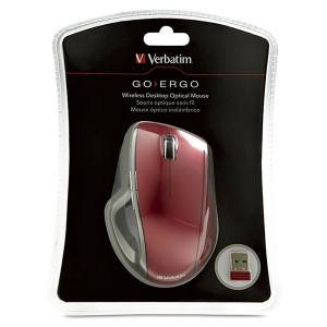 Wireless Ergo Mouse Red