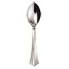 Heavyweight Plastic Spoons, Silver, 6 1/4