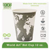 World Art Renewable Compostable Hot Cups, 12 oz., 50/PK, 20 PK/CT