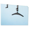 Two-Post Over-The-Panel Hook with Two Garment Hangers, 1 1/2