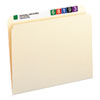 Manila File Folders, Straight Tab, Letter Size, 100/Box