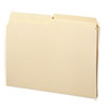 Reinforced Tab Manila File Folders, 1/2-Cut Tabs, Letter Size, 11 pt. Manila, 100/Box