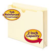 Manila File Jackets, 2-Ply Straight Tab, Letter Size, Manila, 50/Box