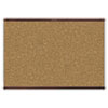 Prestige 2 Magnetic Cork Bulletin Board, 72 x 48, Mahogany Frame