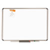 Euro Frame Premium Porcelain Whiteboard, 36 x 24, Euro Titanium Aluminum Frame