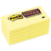 Canary Yellow Note Pads, 1 7/8 x 1 7/8, 90-Sheet, 10/Pack