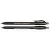 ComfortMate Ultra Ballpoint Pen, Retractable, Fine 0.8 mm, Black Ink, Black Barrel, Dozen