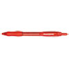 Profile Ballpoint Pen, Retractable, Bold 1.4 mm, Red Ink, Translucent Red Barrel, Dozen