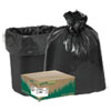 Linear Low Density Recycled Can Liners, 10 gal, 0.85 mil, 24