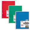 Spiral Notebook, 5 Subjects, Medium/College Rule, Assorted Color Covers, 10.5 x 8, 180 Sheets