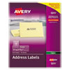 Copier Mailing Labels, Copiers, 1 x 2.81, Clear, 33/Sheet, 70 Sheets/Pack