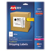 Shipping Labels with TrueBlock Technology, Laser Printers, 8.5 x 11, White, 25/Pack