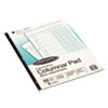 Accounting Pad, Three Eight-Unit Columns, 8-1/2 x 11, 50-Sheet Pad