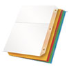 Poly Ring Binder Pockets, 11 x 8 1/2, Assorted Colors, 5/Pack