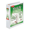 XtraLife ClearVue Non-Stick Locking Slant-D Ring Binder, 3 Rings, 1.5