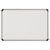 Magnetic Steel Dry Erase Board, 36 x 24, White, Aluminum Frame