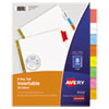 Insertable Big Tab Dividers, 8-Tab, Letter