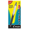 VBall RT Liquid Ink Roller Ball Pen, Retractable, Extra-Fine 0.5 mm, Black Ink, Black/White Barrel