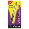 VBall RT Liquid Ink Roller Ball Pen, Retractable, Fine 0.7 mm, Blue Ink, Blue/White Barrel