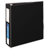 Heavy-Duty Non-View Binder with DuraHinge, Three Locking One Touch EZD Rings and Spine Label, 3