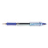 Jimnie Gel Pen, Stick, Medium 0.7 mm, Blue Ink, Smoke Barrel, Dozen