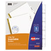 Insertable Big Tab Dividers, 5-Tab, Letter