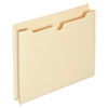 Economical Manila File Jackets, Straight Tab, Letter Size, Manila, 50/Box