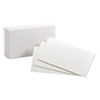 Unruled Index Cards, 3 x 5, White, 100/Pack