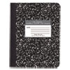 Marble Cover Composition Book, Wide/Legal Rule, Black Cover, 9.75 x 7.5, 100 Sheets