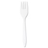 Style Setter Mediumweight Plastic Forks, White, 1000/Carton