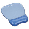 Gel Mouse Pad w/Wrist Rest, Nonskid Base, 8-1/4 x 9-5/8, Blue