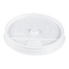 Plastic Lids, Fits 12 oz to 24 oz Hot/Cold Foam Cups, Sip-Thru Lid, White, 100/Pack, 10 Packs/Carton