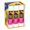 Permanent Glue Stic Value Pack, 1.27 oz, Applies White, Dries Clear, 6/Pack