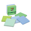 Recycled Notes in Bora Bora Colors, 3 x 3, 90-Sheet, 5/Pack