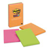 Pads in Rio de Janeiro Colors, Lined, 4 x 6, 90-Sheet Pads, 3/Pack
